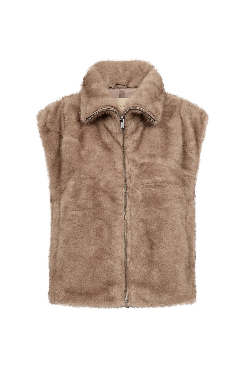 La veste sans manches texturée Soya Concept | 41933