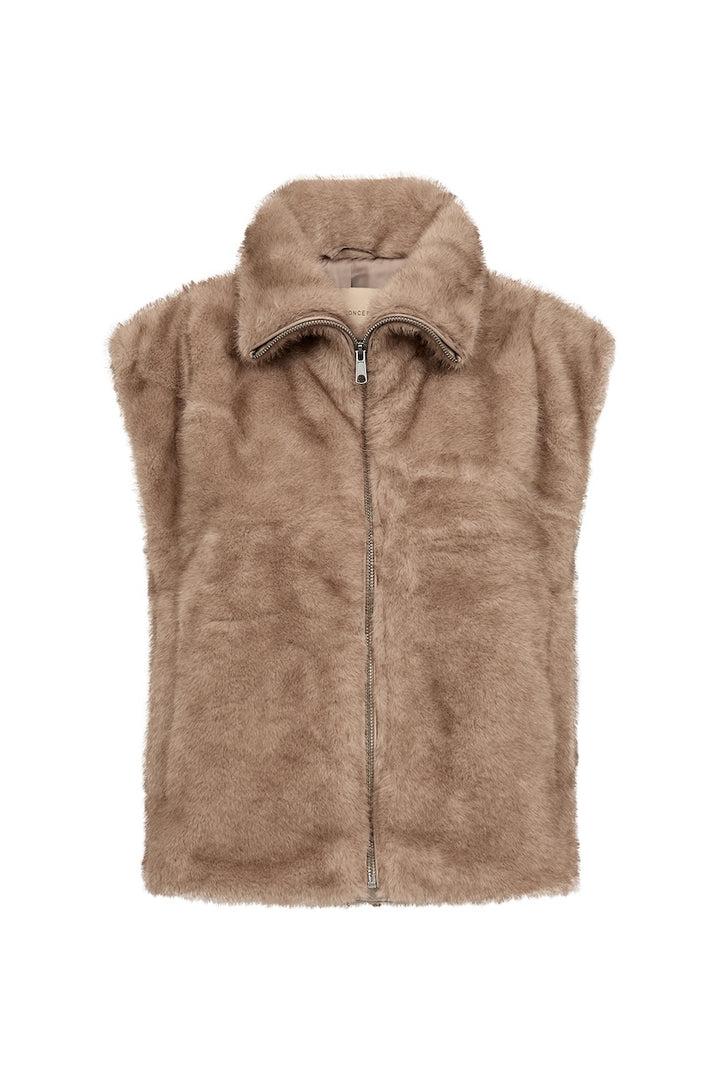 La veste sans manches texturée Soya Concept | 41933