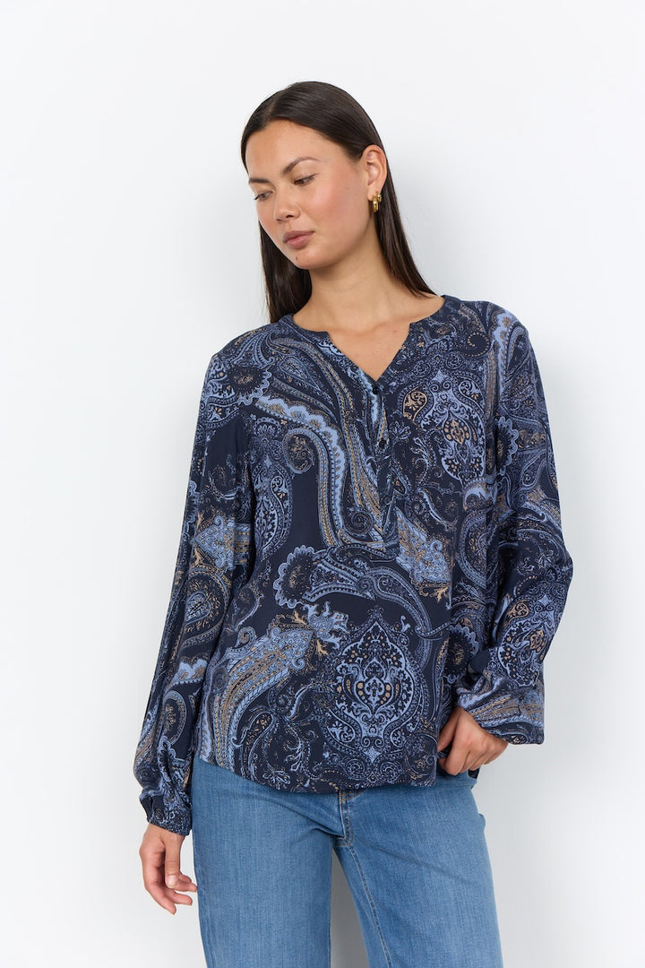 La blouse à imprimé cachemire Soya Concept | 41974