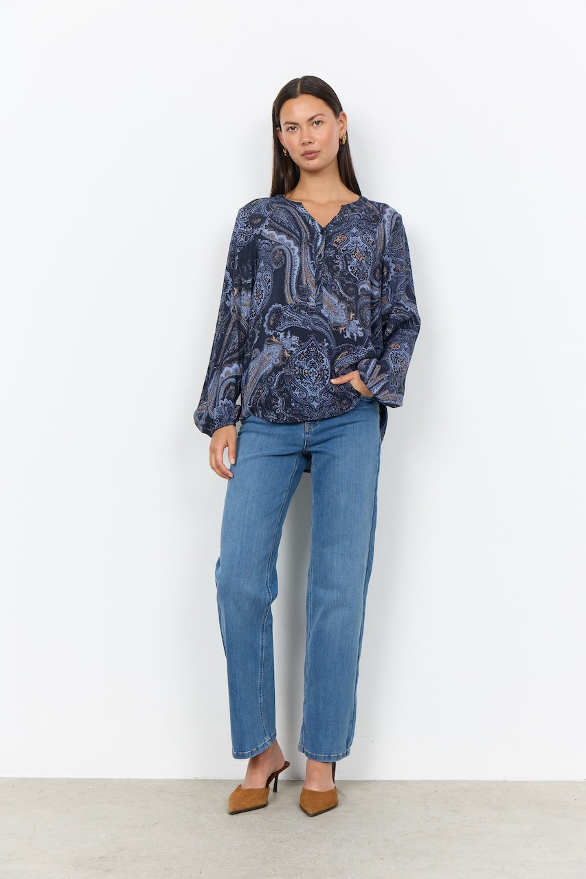 La blouse à imprimé cachemire Soya Concept | 41974