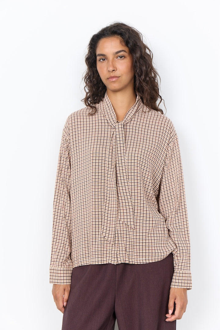 La blouse imprimée à col noué Soya Concept | 41983