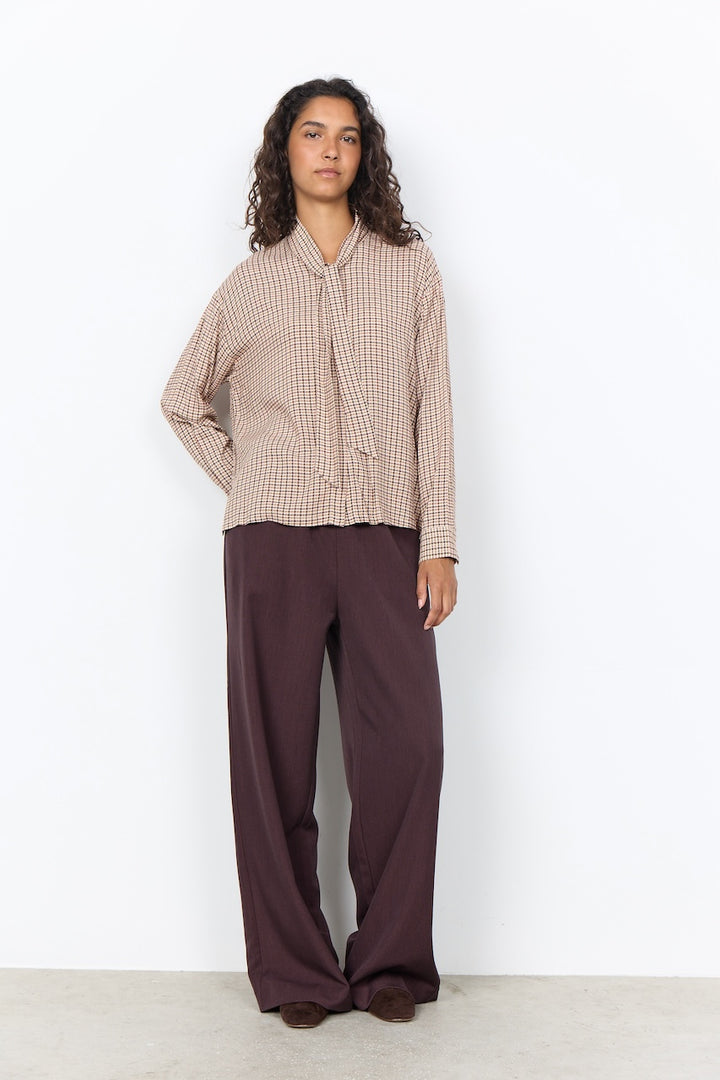 La blouse imprimée à col noué Soya Concept | 41983