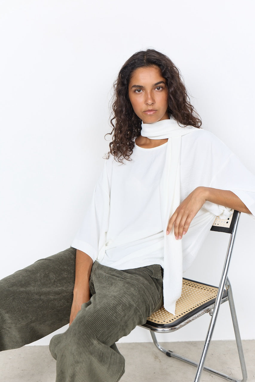 La blouse à col drapé Soya Concept | 41989