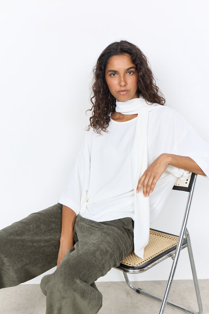 La blouse à col drapé Soya Concept | 41989