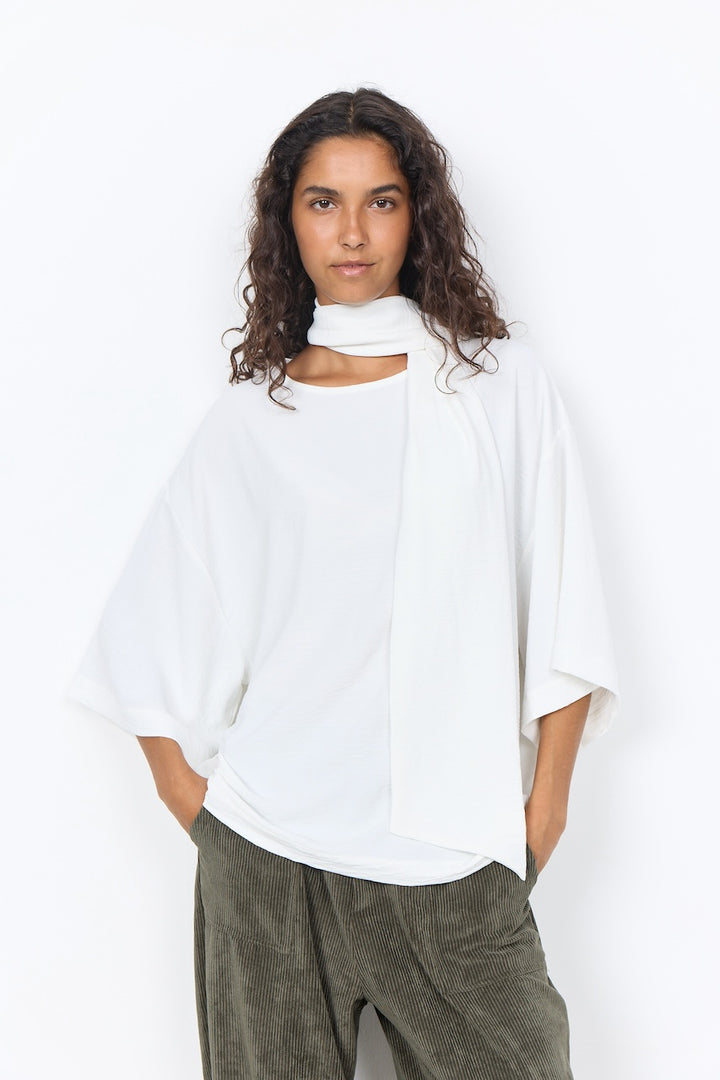 La blouse à col drapé Soya Concept | 41989