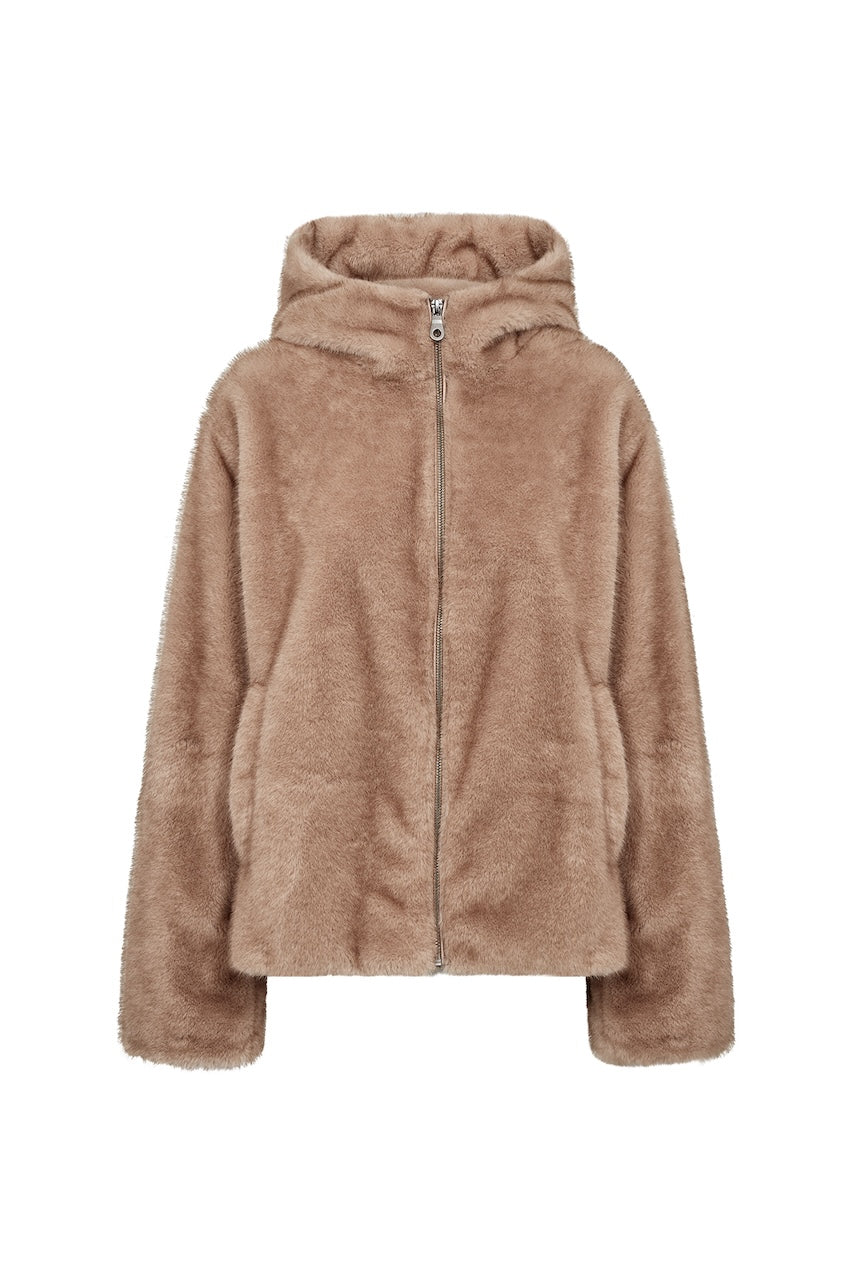 La veste à capuchon texturée Soya Concept | 42038
