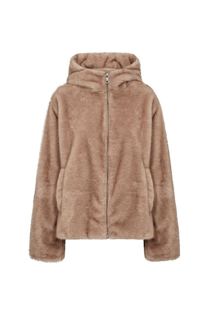 La veste à capuchon texturée Soya Concept | 42038