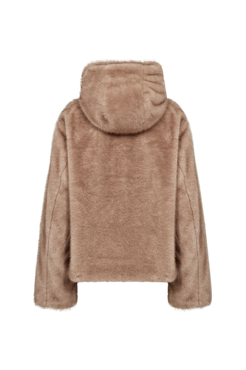 La veste à capuchon texturée Soya Concept | 42038