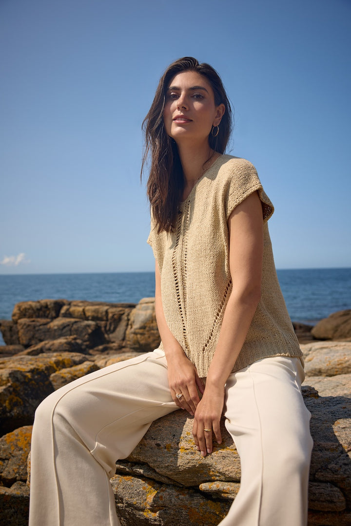 Le haut en maille texturée Soya Concept | 51499