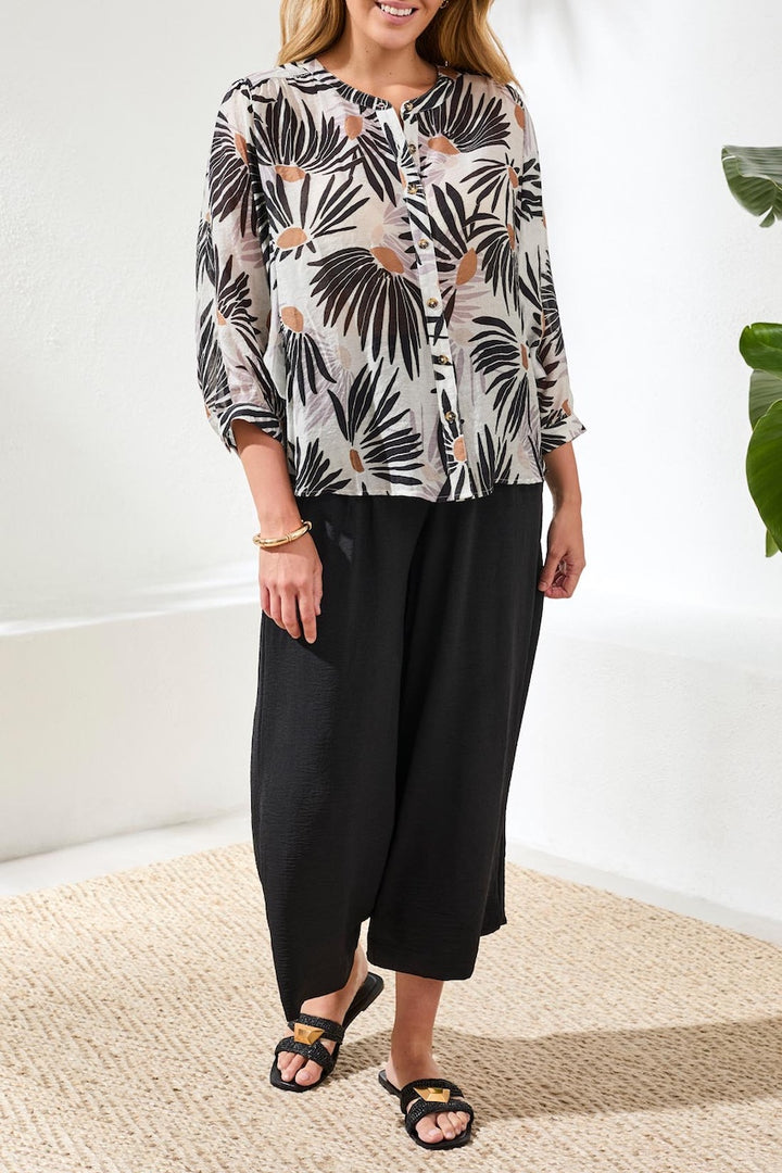 La blouse tissu fluide Tribal | 5539O-4996