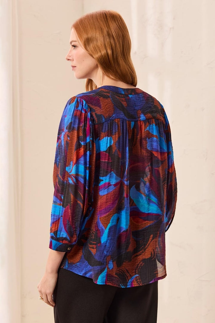 La blouse tissu fluide Tribal | 5539O-4996