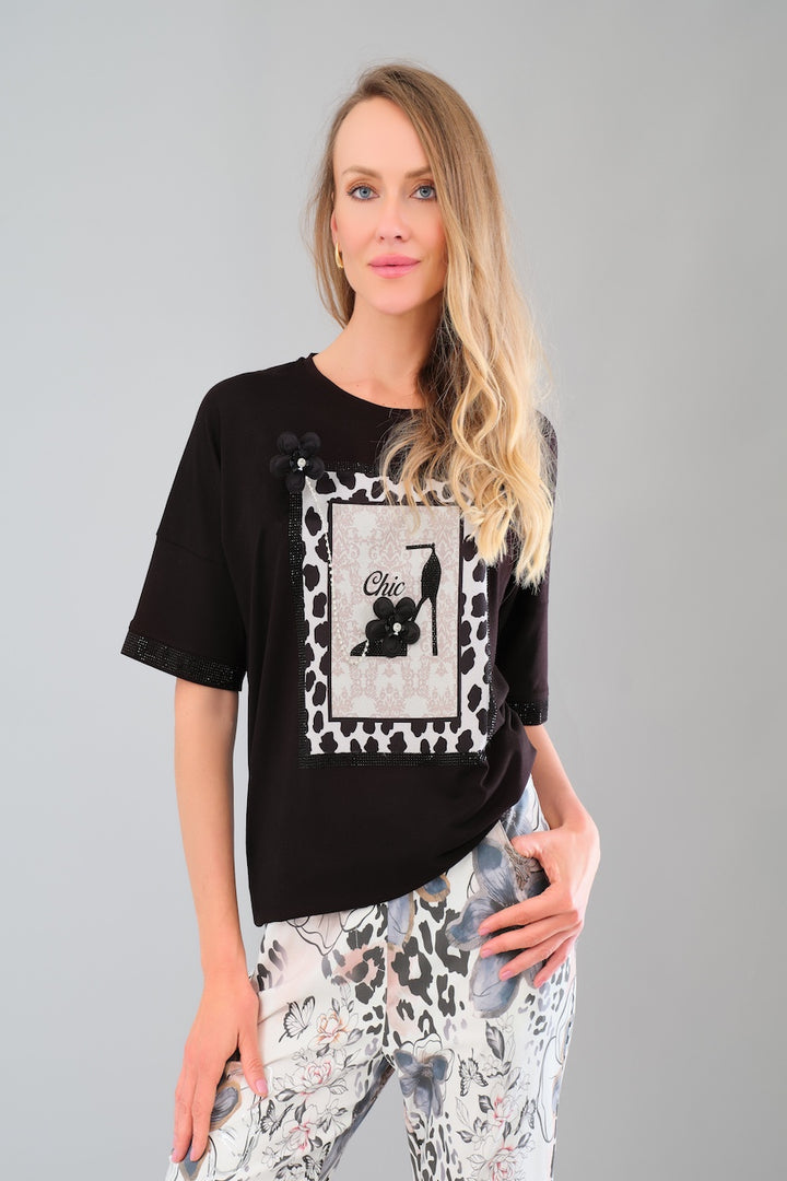 Le t-shirt finitions délicates Tricotto | 56121