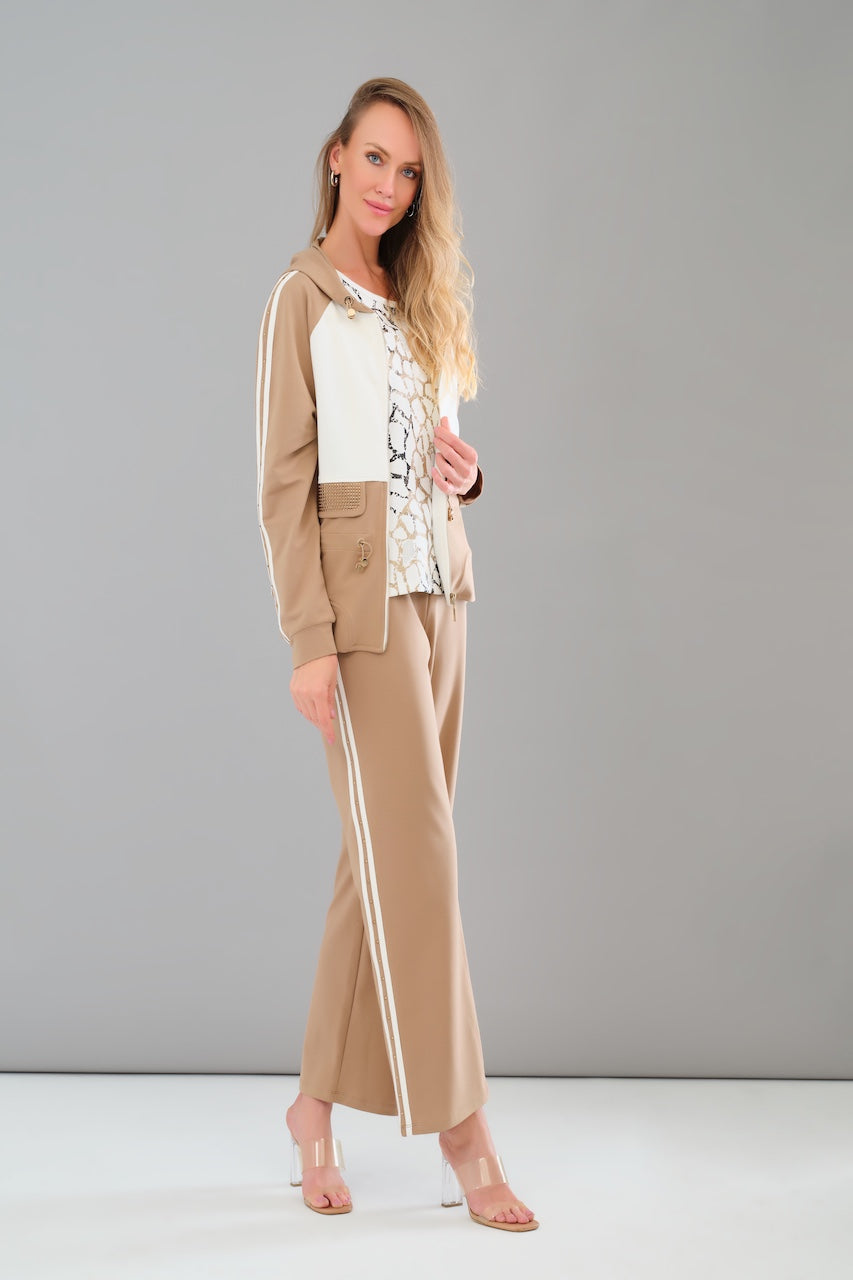 Le pantalon en maille texturée Tricotto |  56368