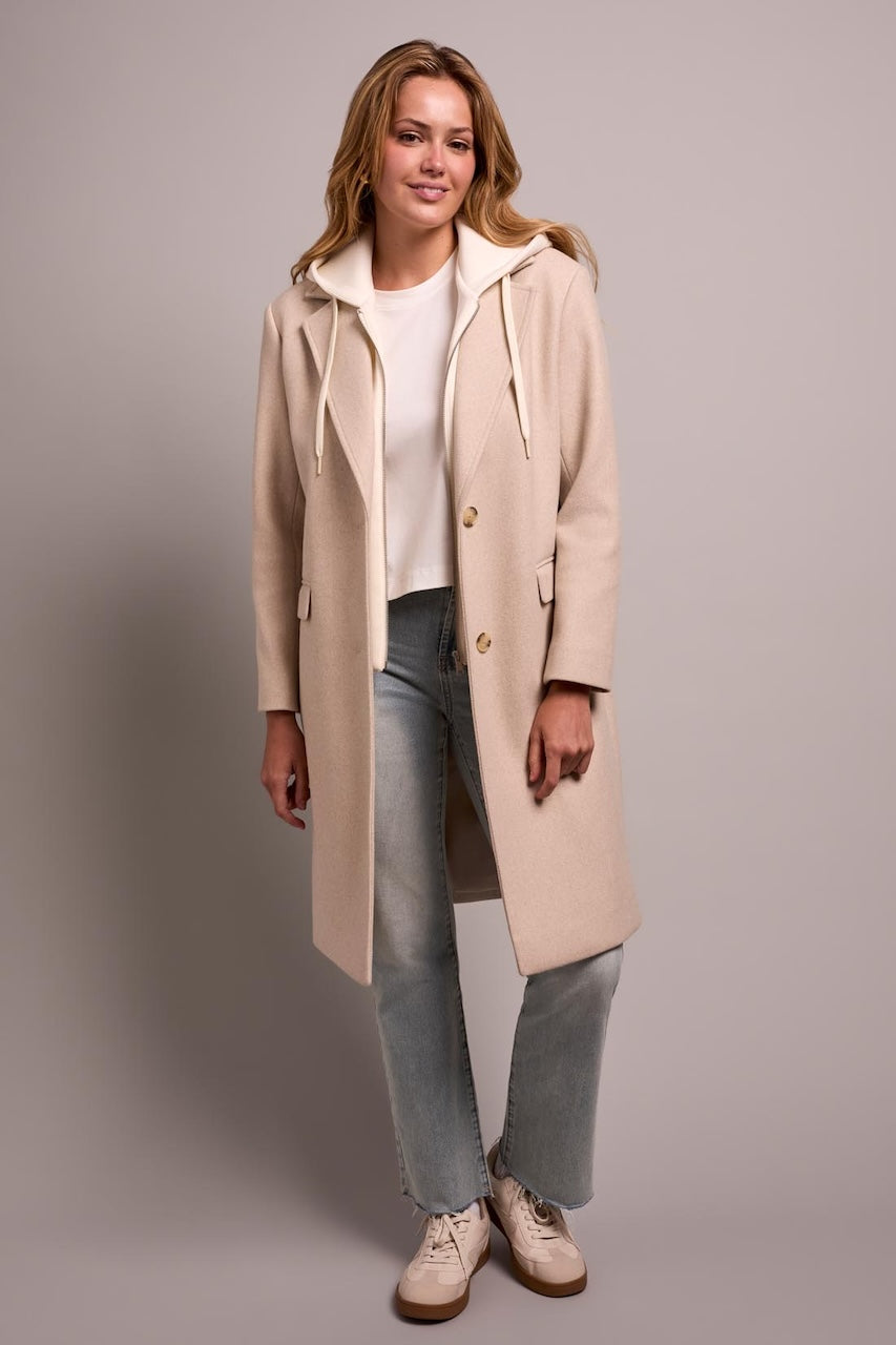 Le manteau long à capuchon Tribal | 5942O-5369