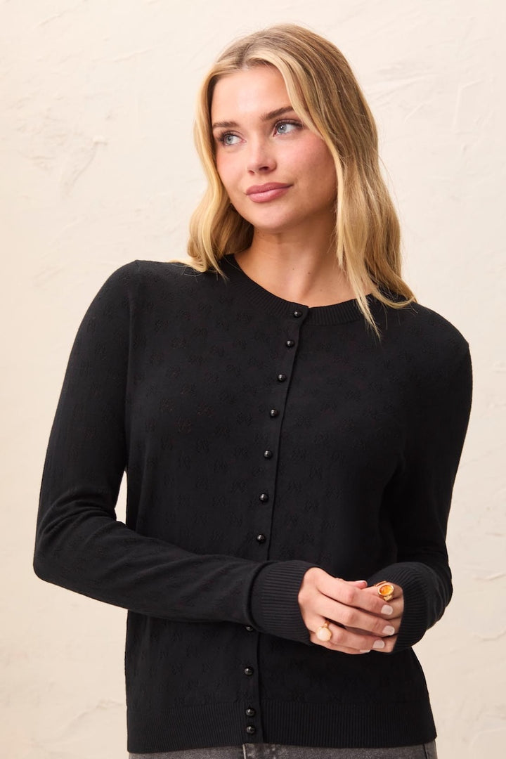 Le cardigan en maille ajouré Tribal | 6102O-5172