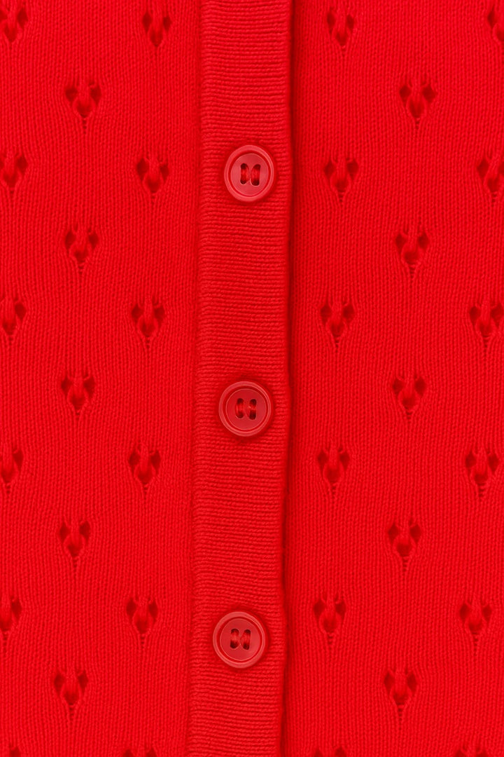 Le cardigan en maille ajouré Tribal | 6102O-5172