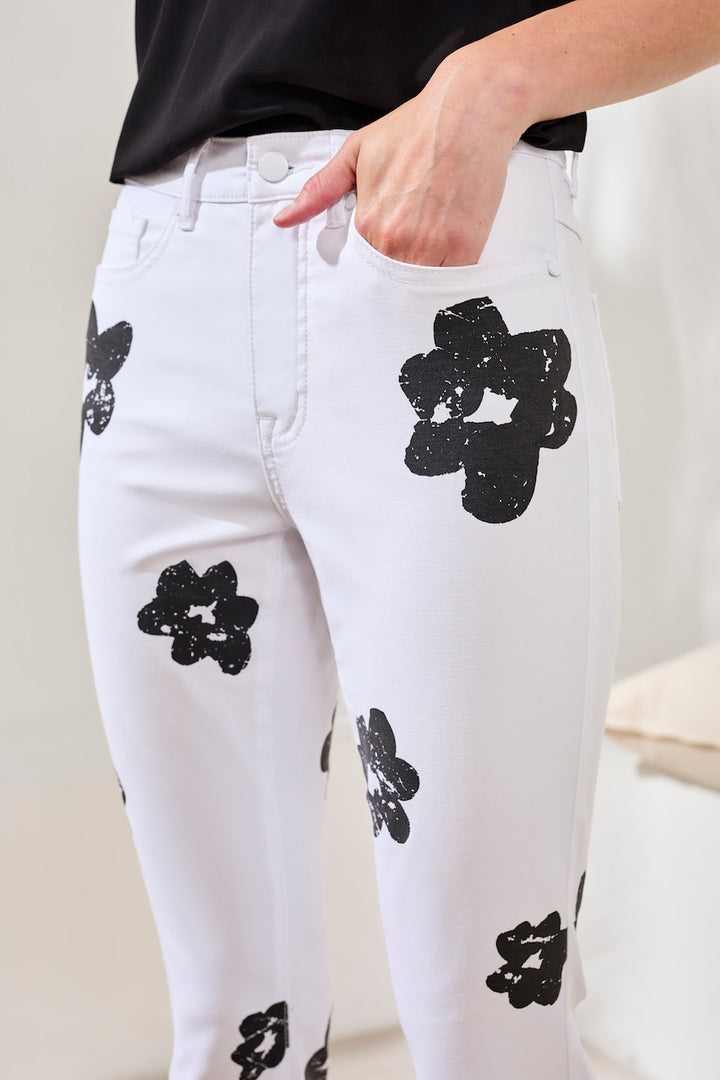Le pantalon 7/8 floral Tribal | 6144O-4815P
