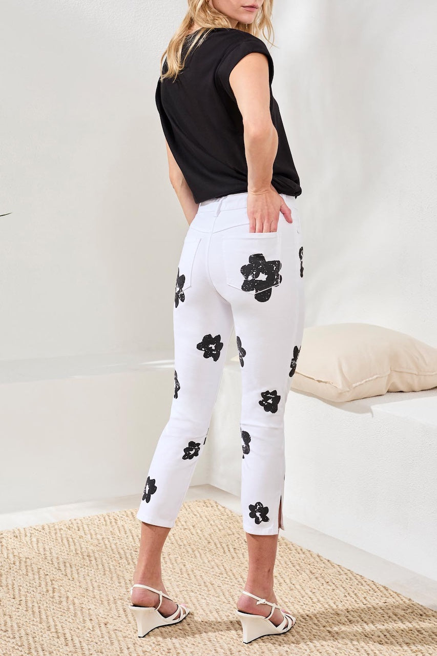 Le pantalon 7/8 floral Tribal | 6144O-4815P