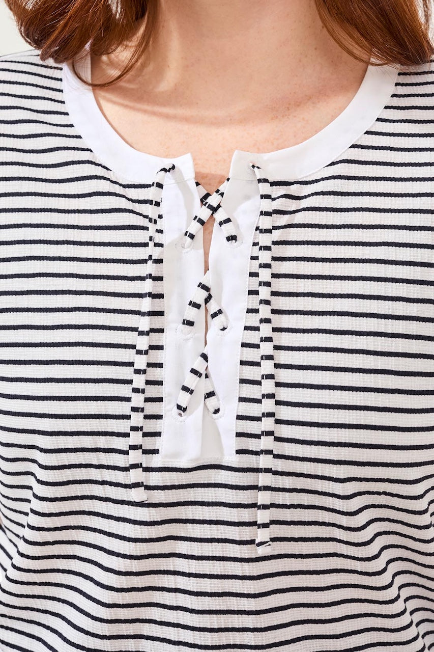 Le t-shirt rayures classiques Tribal | 6204O-5202