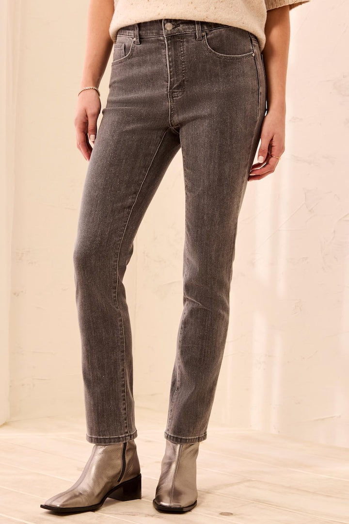 Le jean droit scintillant Tribal | 6336O-5073