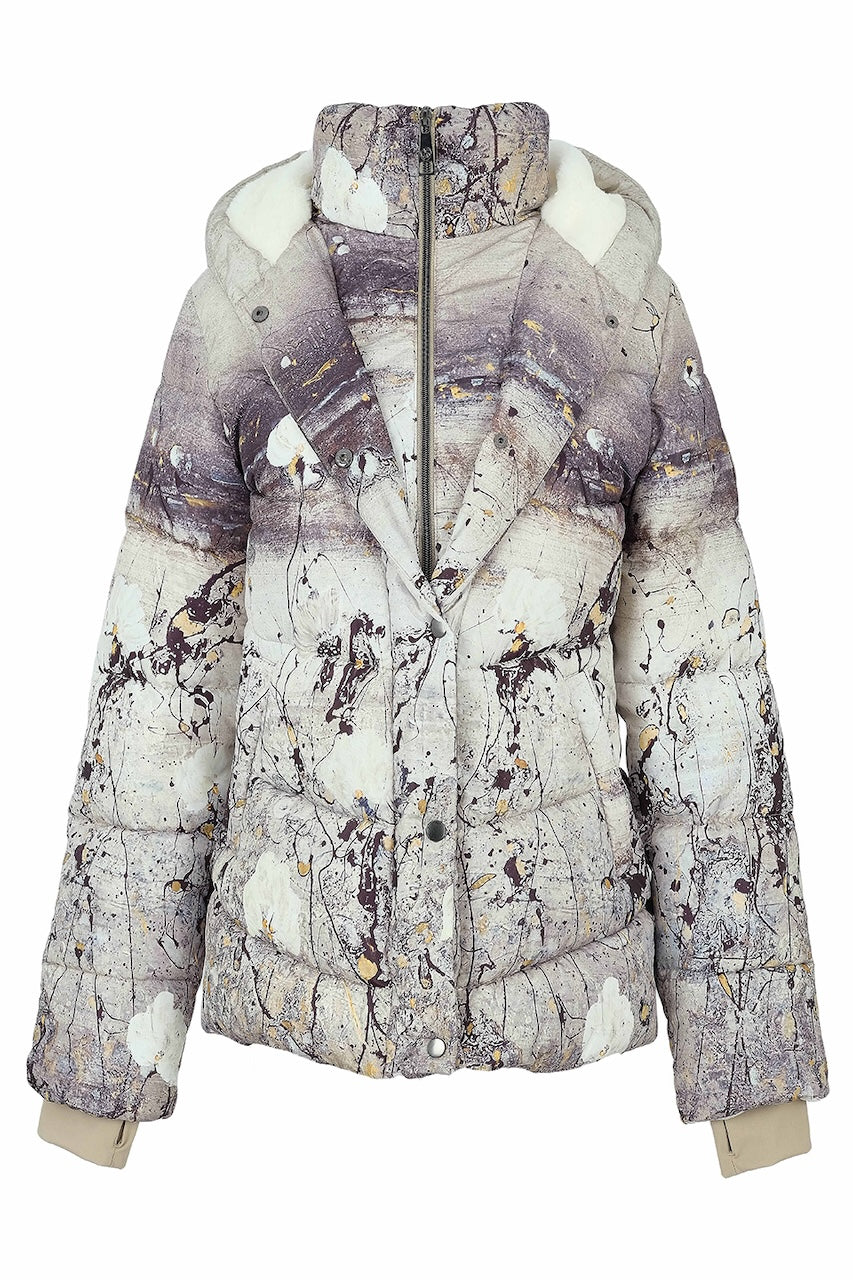 Le manteau matelassé à imprimé artistique Dolcezza | 76830