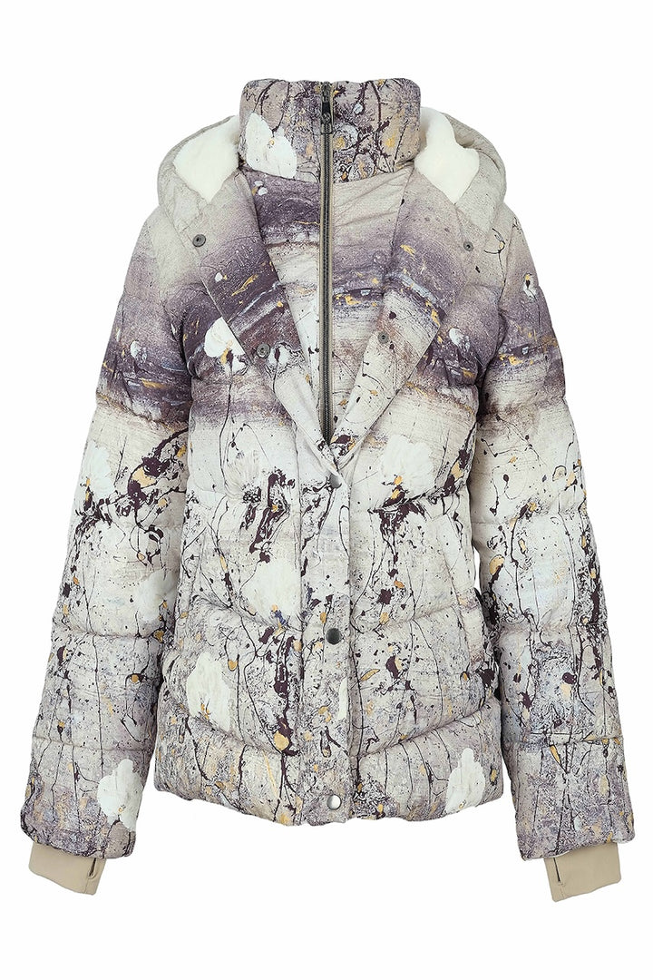 Le manteau matelassé à imprimé artistique Dolcezza | 76830