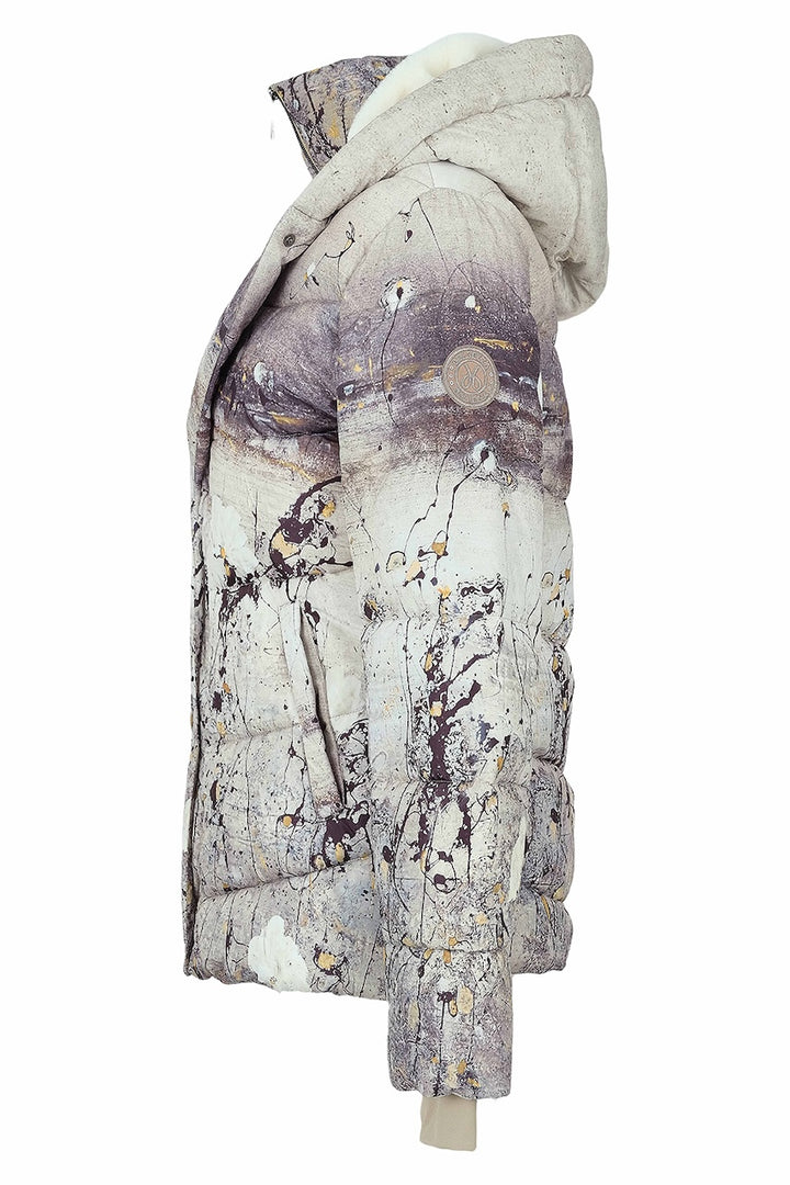 Le manteau matelassé à imprimé artistique Dolcezza | 76830