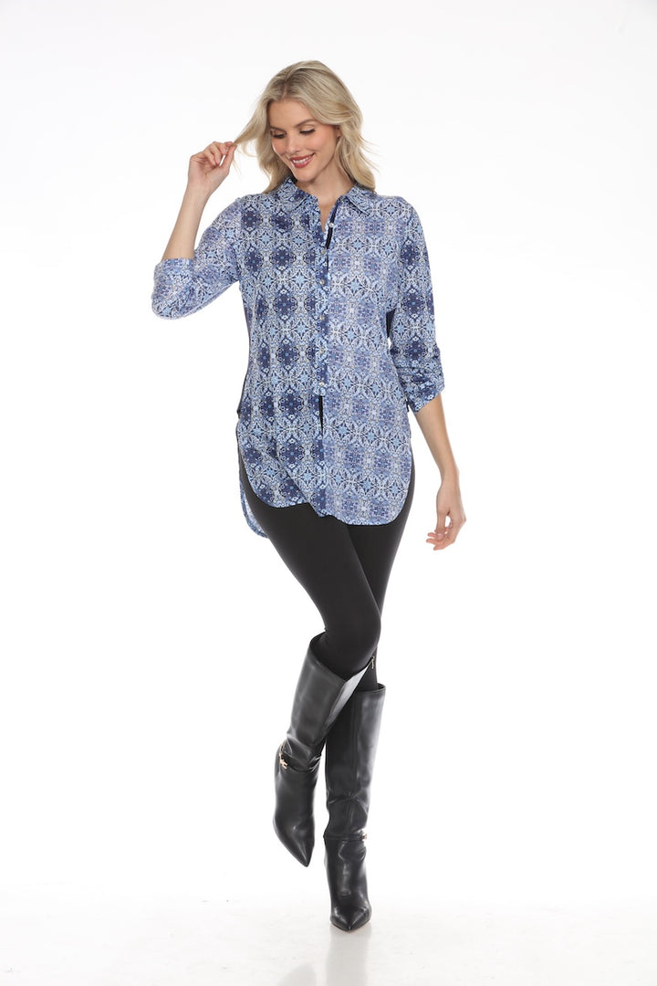 La blouse à motif faïence Tango Mango | 89037