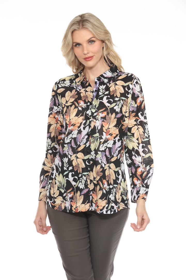 La blouse imprimé feuillage Tango Mango | 89039