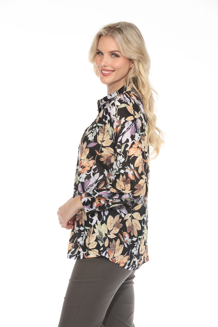 La blouse imprimé feuillage Tango Mango | 89039