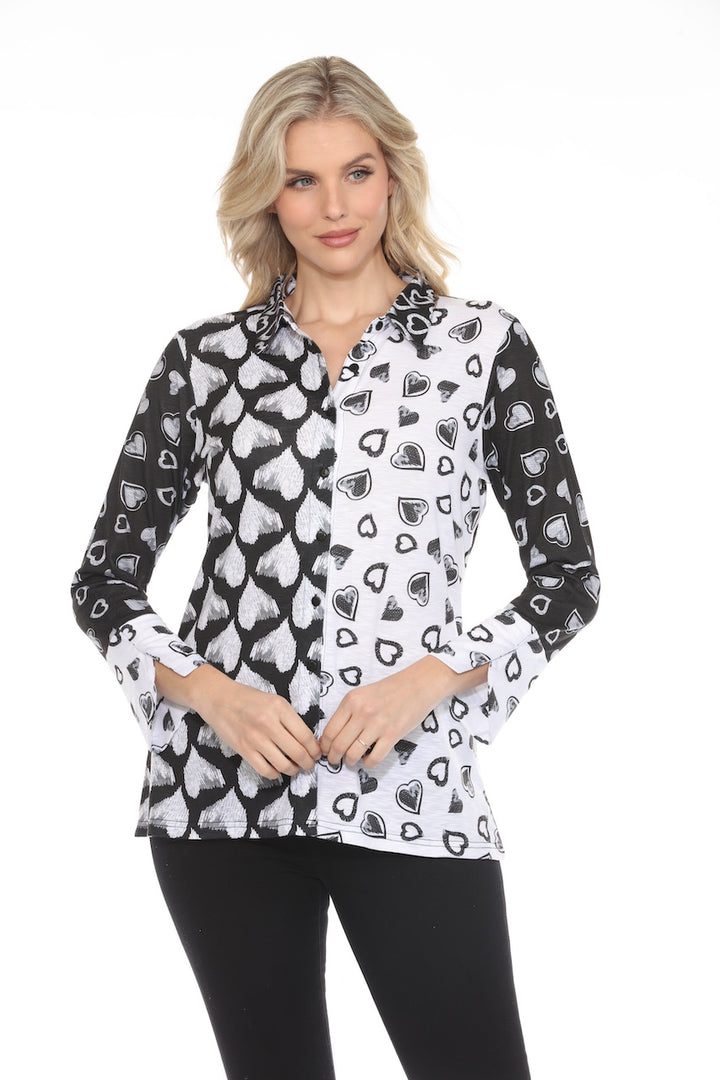 La blouse coeur audacieux Tango Mango | 89049