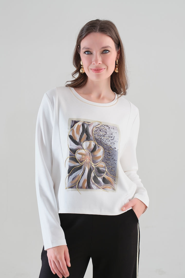 Le chandail en tricot texturé Tricotto | 96050