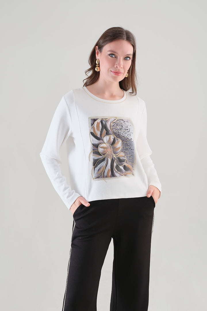 Le chandail en tricot texturé Tricotto | 96050