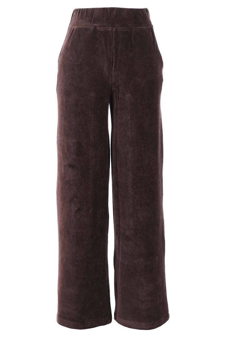 Le pantalon en velours à jambe large Tricotto | 96052