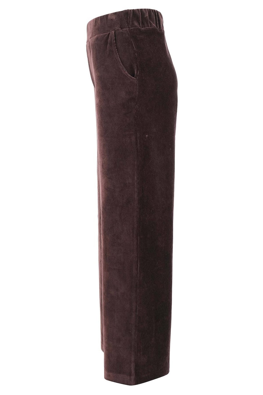 Le pantalon en velours à jambe large Tricotto | 96052