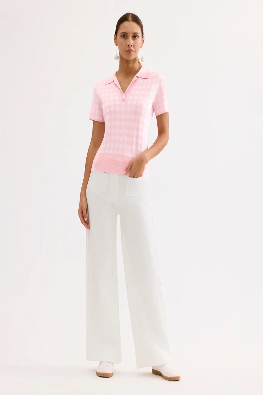 Le polo motif vichy Leo Ugo | AE131