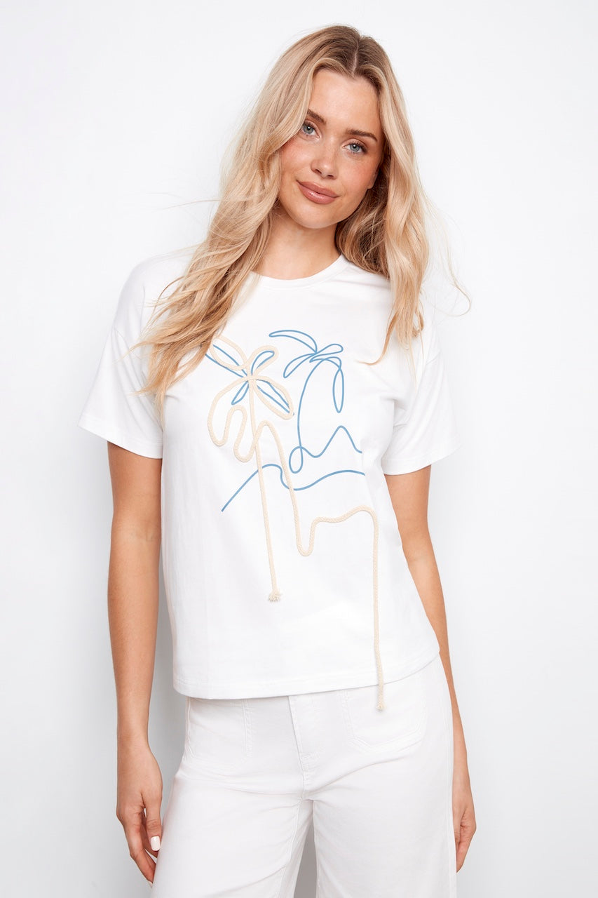 Le t-shirt extensible Charlie B. | C1387PK-538C