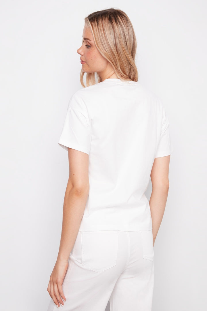 Le t-shirt extensible Charlie B. | C1387PK-538C