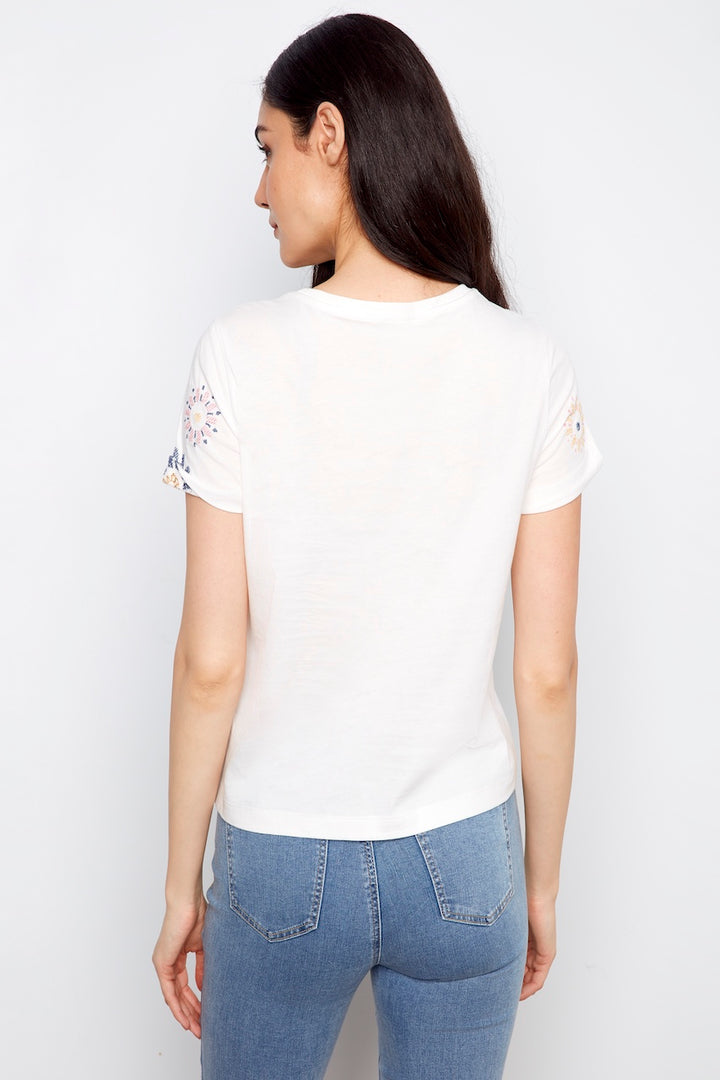 Le t-shirt coton doux Charlie B. | C1426EPK-621C