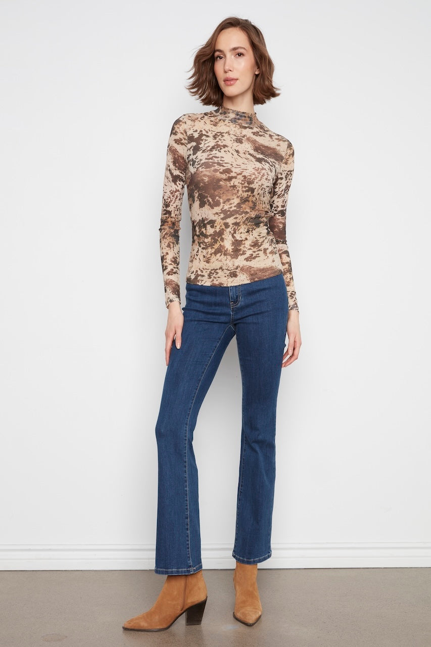 Le chandail en maille imprimée Charlie B | C1469PK-385C
