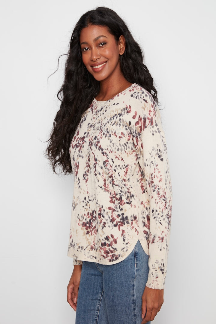 Le pull imprimé Charlie B | C2010P-261B