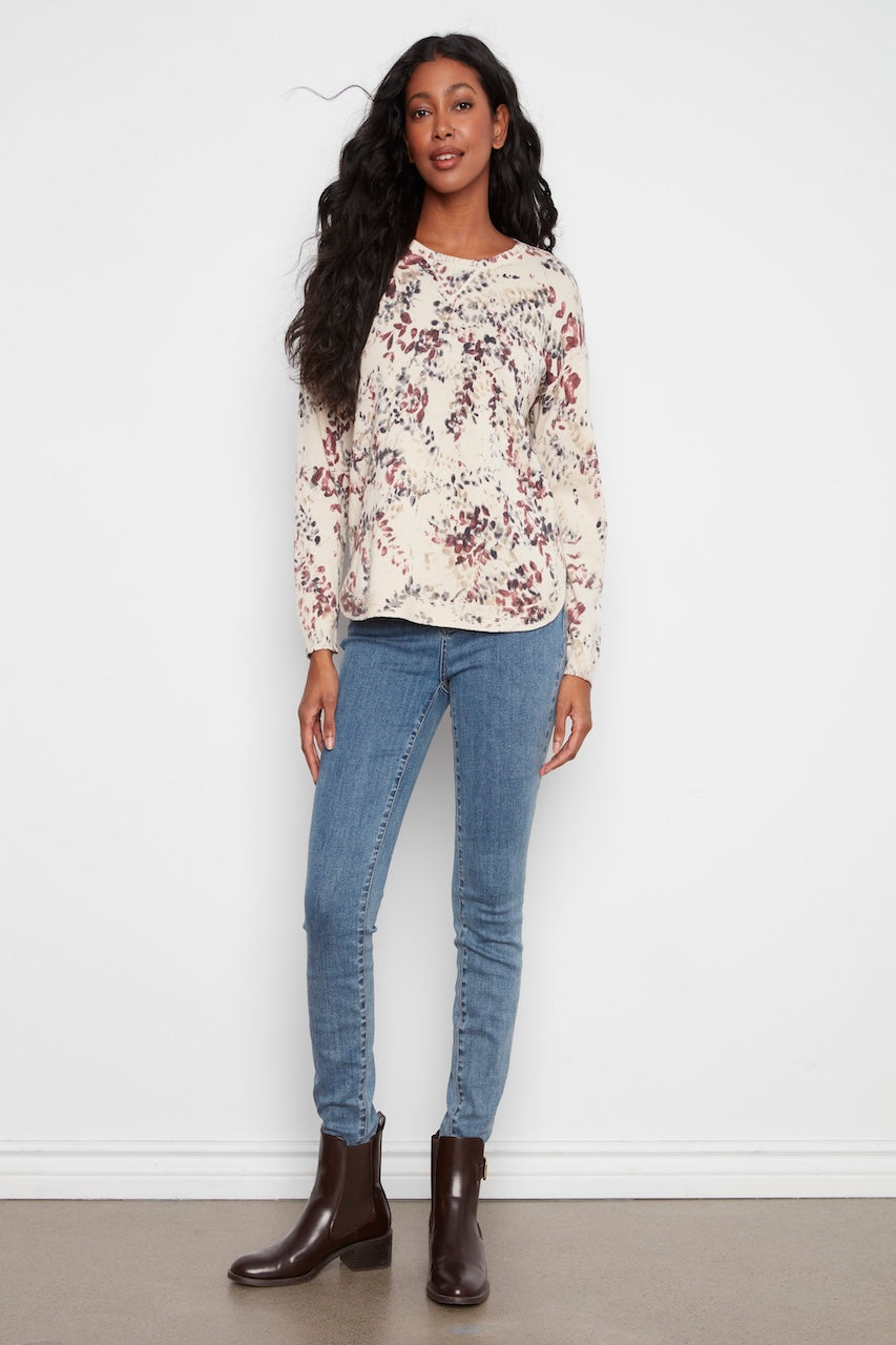 Le pull imprimé Charlie B | C2010P-261B