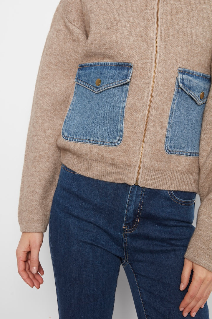 La veste en maille zippée Charlie B | C2045-716C