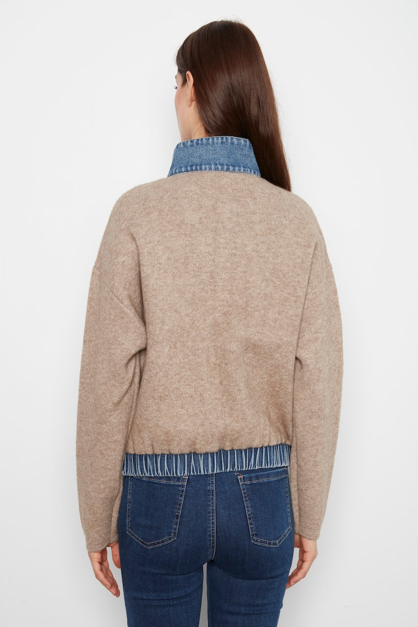 La veste en maille zippée Charlie B | C2045-716C
