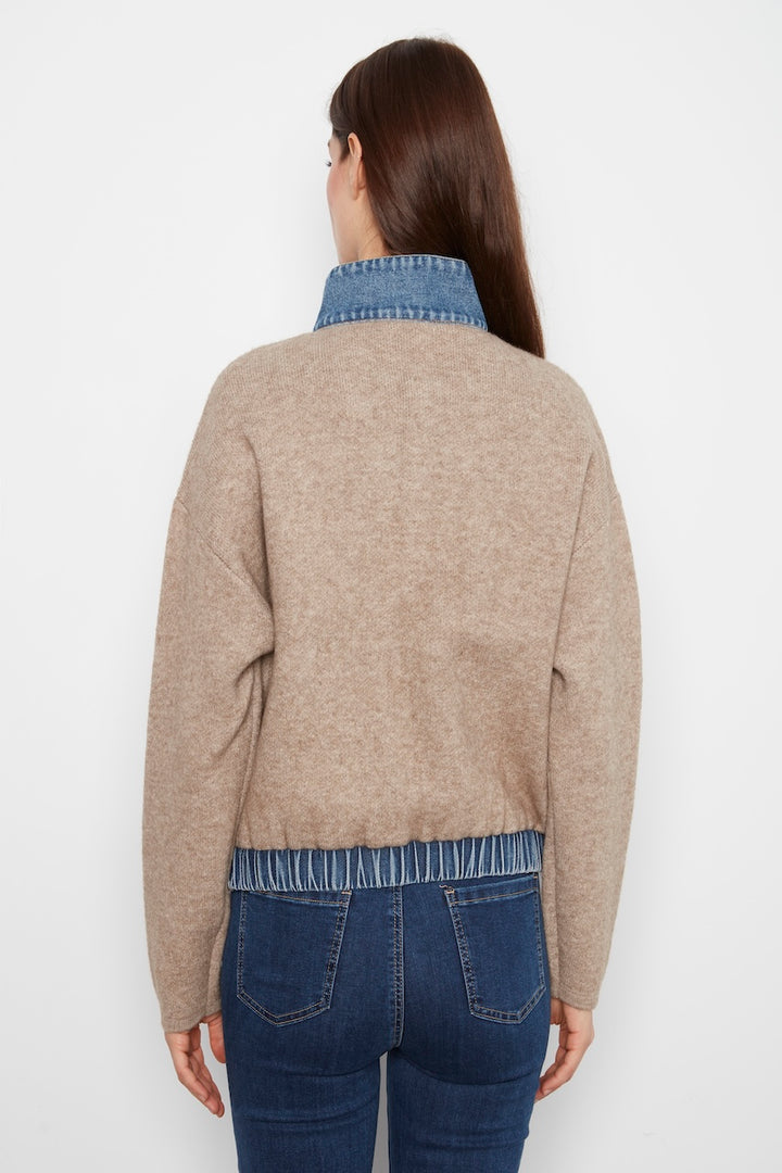 La veste en maille zippée Charlie B | C2045-716C