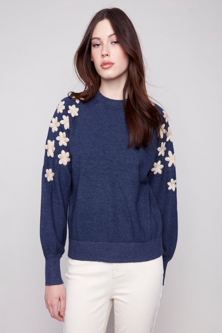 Le pull manches bouffantes Charlie B. | C2850E-974A