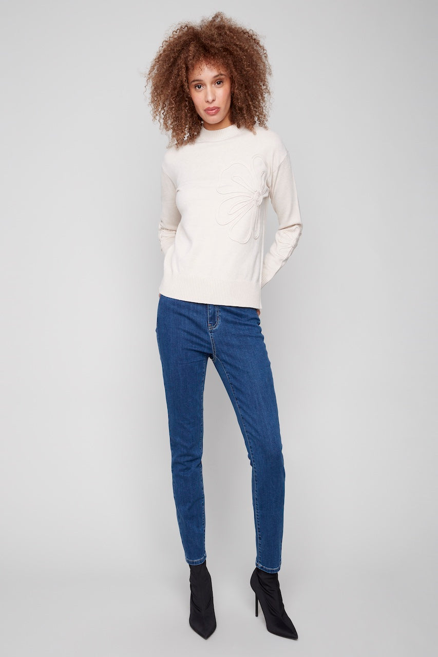 Le pull détail soutache Charlie B. | C2857-974A