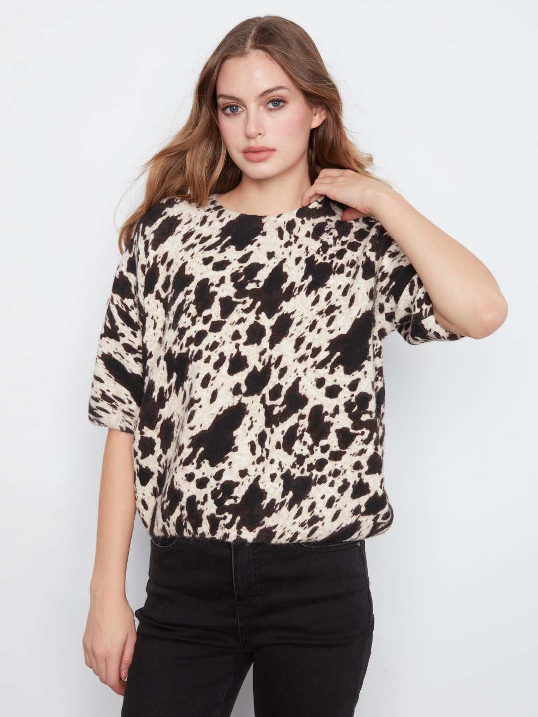 Le chandail imprimé animalier Charlie B | C2858RP-717C