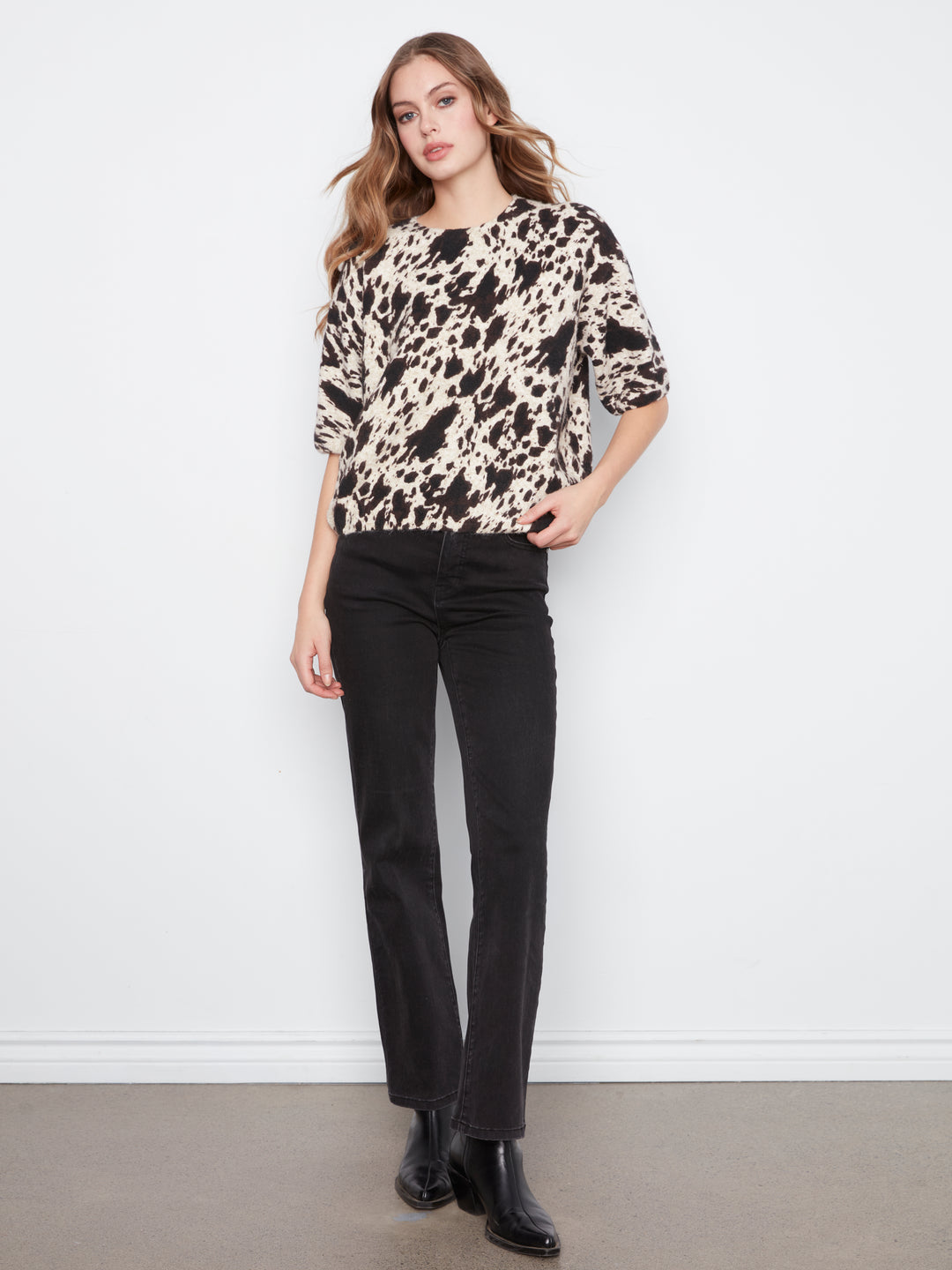 Le chandail imprimé animalier Charlie B | C2858RP-717C