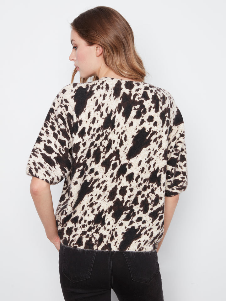 Le chandail imprimé animalier Charlie B | C2858RP-717C